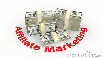 Affiliate marketing Stock Photo