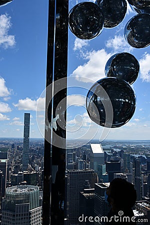 Affinity room at The Summit observation deck at One Vanderbilt in Manhattan, New York City Editorial Stock Photo