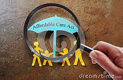 Affordable Care Act search Stock Photo