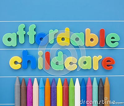 Affordable Childcare. Stock Photo