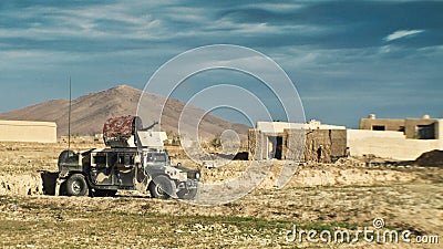 Afghan national army vehicle Editorial Stock Photo