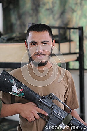 Afghan soldier Editorial Stock Photo