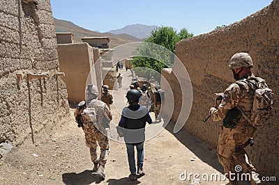In the Afghan village Editorial Stock Photo