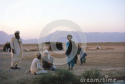 1975. Afghanistan. Afghan nomads. Editorial Stock Photo
