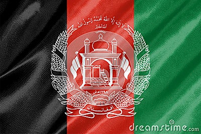 Afghanistan Flag Stock Photo