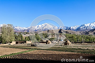 Afghanistan life in Bamyan Stock Photo