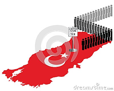 Afghanistan Migration Vector Illustration