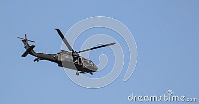 Afghanistan military combat helicopters in the summer of 2018 Editorial Stock Photo