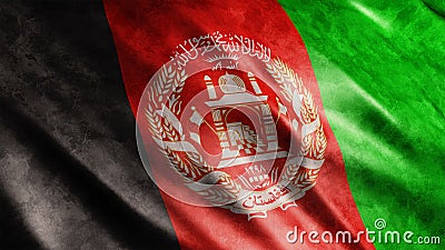 Afghanistan National Flag Grunge Stock Photo