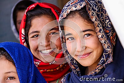 Afghanistan refugee children village life in Badghis Editorial Stock Photo