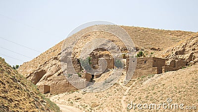 Afghanistan refugee children village life in Badghis Stock Photo