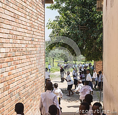 Afircan school children playing at school Editorial Stock Photo