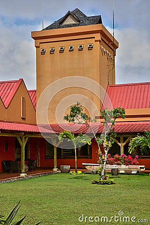 Africa,Chamarel distillery in Mauritius Island Editorial Stock Photo