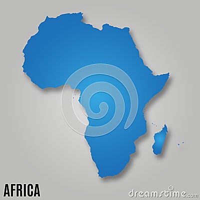 Africa continent map Vector Illustration