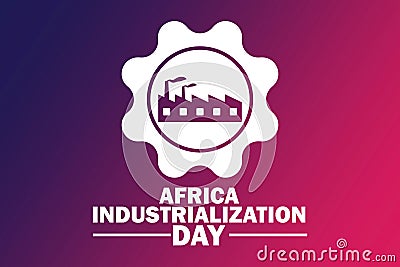 Africa Industrialization Day Vector illustration Vector Illustration
