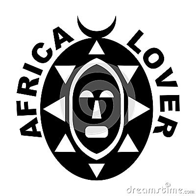 Africa lover Vector Illustration