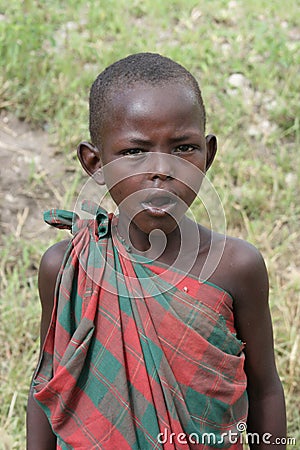 Africa,Masai Mara portrait children Masai Editorial Stock Photo