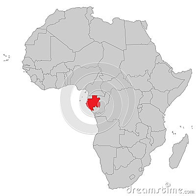 Africa - Political Map of Africa Vector Illustration