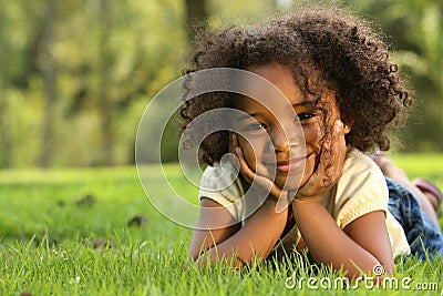 African American Child Stock Photo