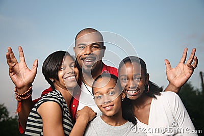 African American family Stock Photo