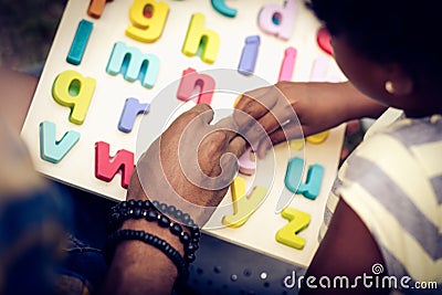 Learning Alphabet. Stock Photo