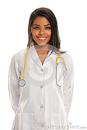 African American Female Doctor or Nure Stock Photo