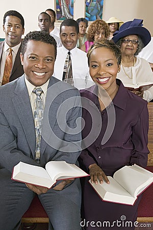 African American People At The Church Stock Photo