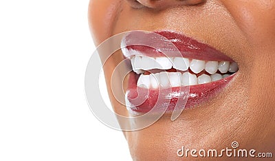 African-American woman smile. Stock Photo