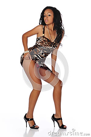African american young fashion woman Stock Photo