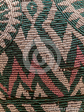 African beads, New York Metropolitan Museum of Art Editorial Stock Photo