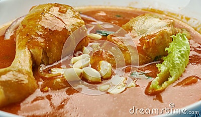 African Chicken Peanut Stew Stock Photo