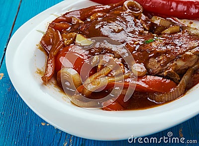 African chicken Stock Photo