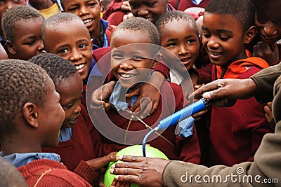 African Children at School, Tanzania Editorial Stock Photo