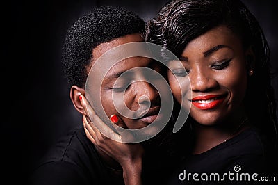 African couple love Stock Photo