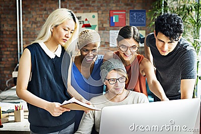 African Descent Brainstorming Working Workplace Concept Stock Photo