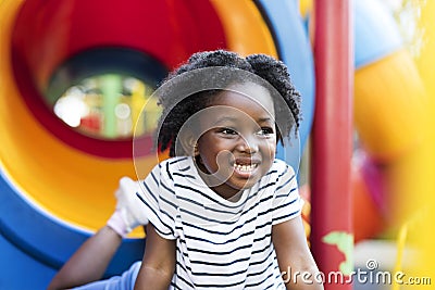 African Descent Girl Kid Child Generation Stock Photo