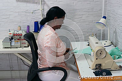 African designer preparing a new collection Stock Photo