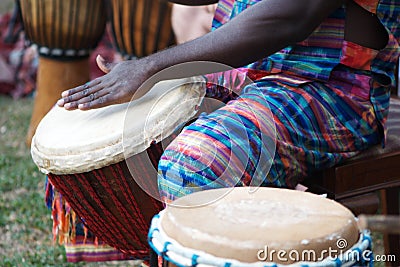 African djembe Stock Photo