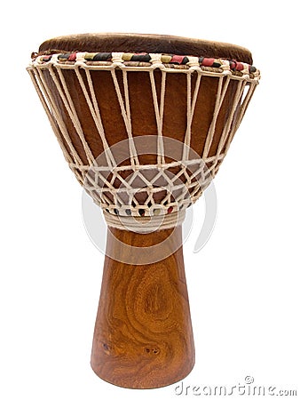 African Djembe Drum Stock Photo