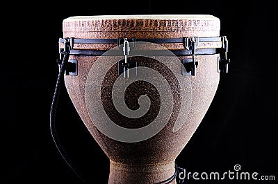 African Djembe Drum Black Bk Stock Photo