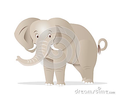 African elephant Vector Illustration