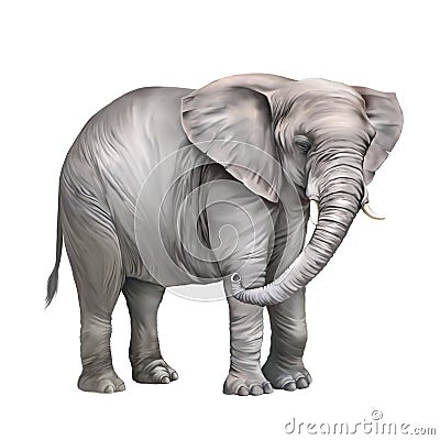 African elephant, Loxodonta africana Stock Photo