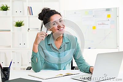 African female in office Stock Photo