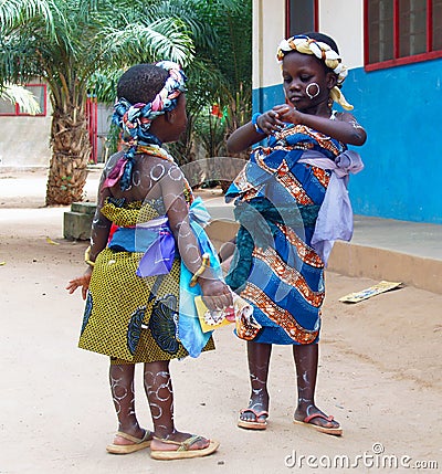 African girls - Ghana Editorial Stock Photo