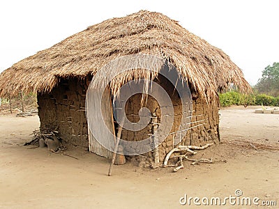 African hut Stock Photo