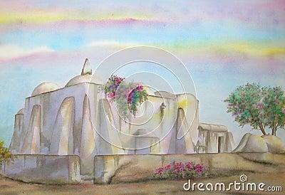 African-Islamic Mosque Stock Photo