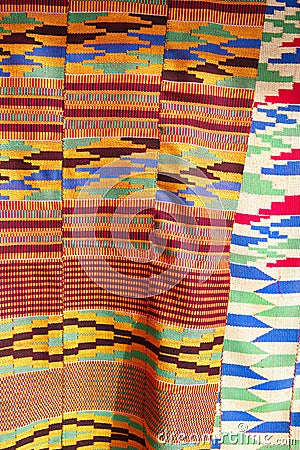 African Kente Cloth Stock Photo