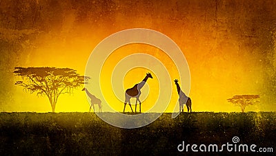 African Landscape Stock Photo