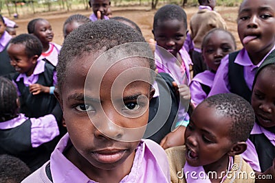 African little children at school Editorial Stock Photo