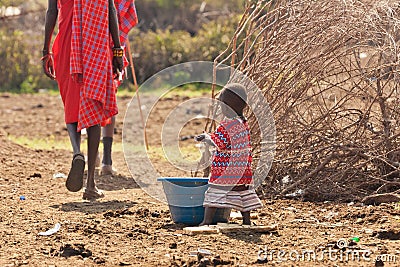 African little girl Editorial Stock Photo